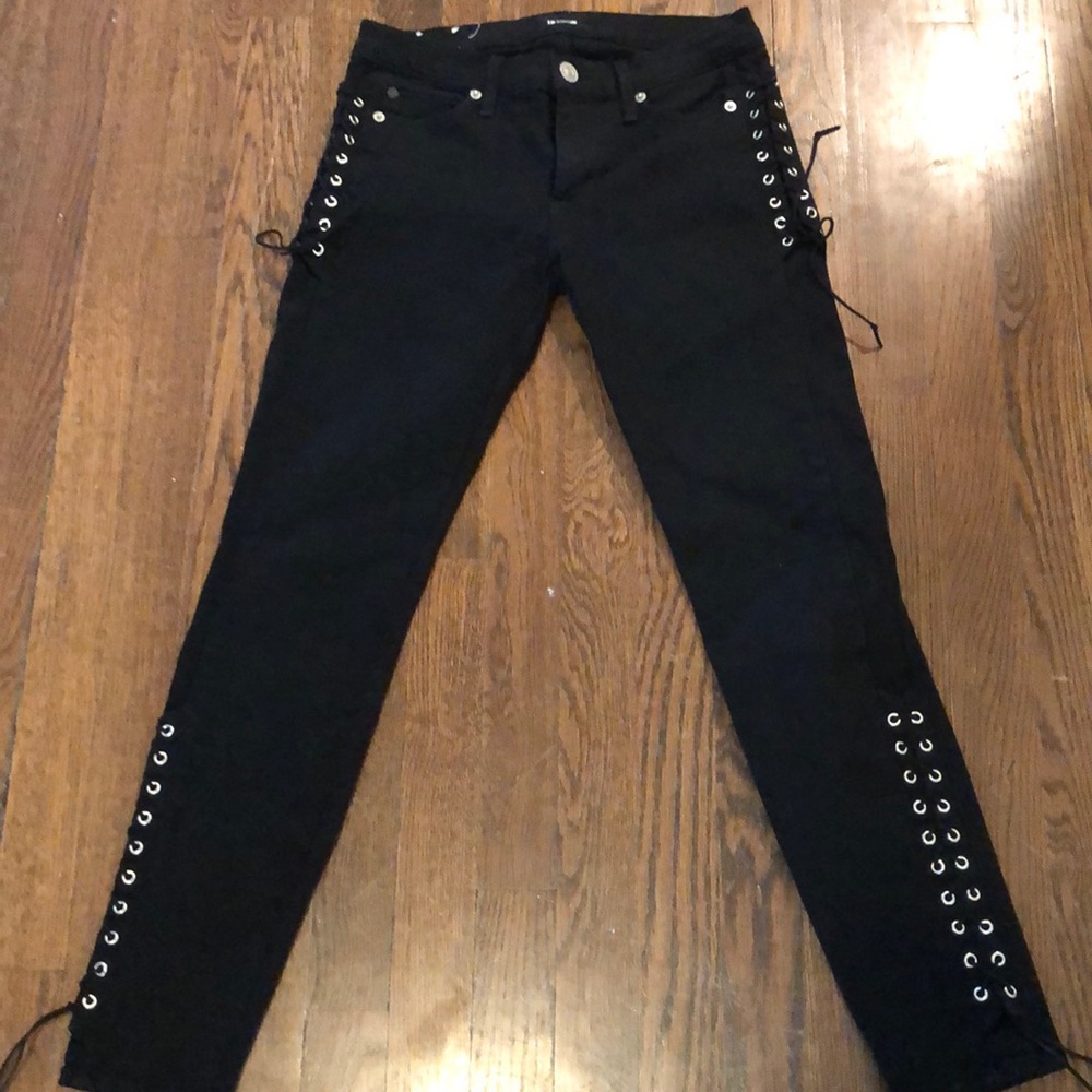 Super cute Hudson Jeans with side ties! Like new!